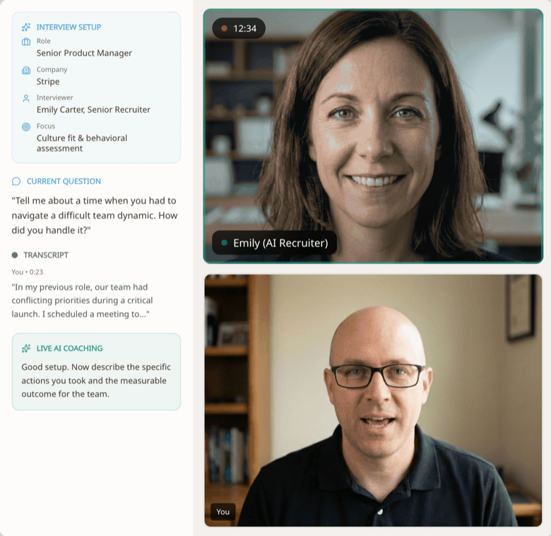 Mock interview with AI